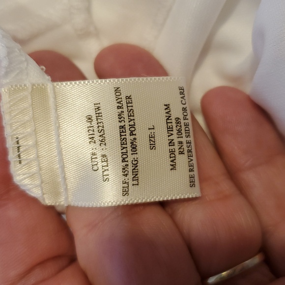 Row A Halter Mini Dress In White Size L NWOT'S - Picture 7 of 8